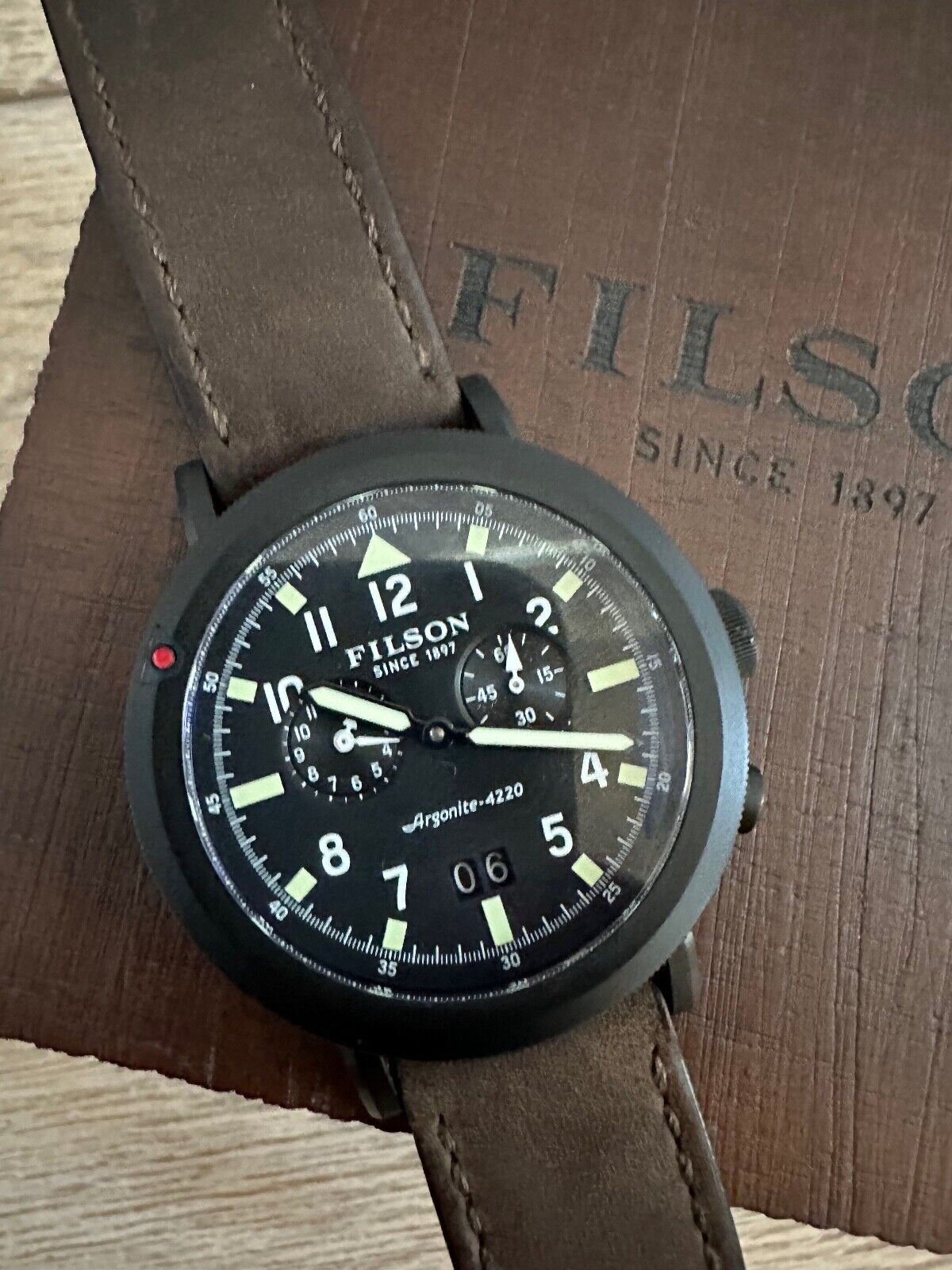 Filson scout dual hot sale time watch