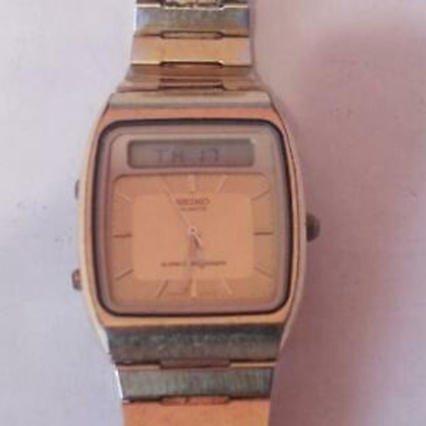 Nice Vintage Seiko H3575170 Quartz Alarm Chronograph Watch Bond Watch! WatchCharts