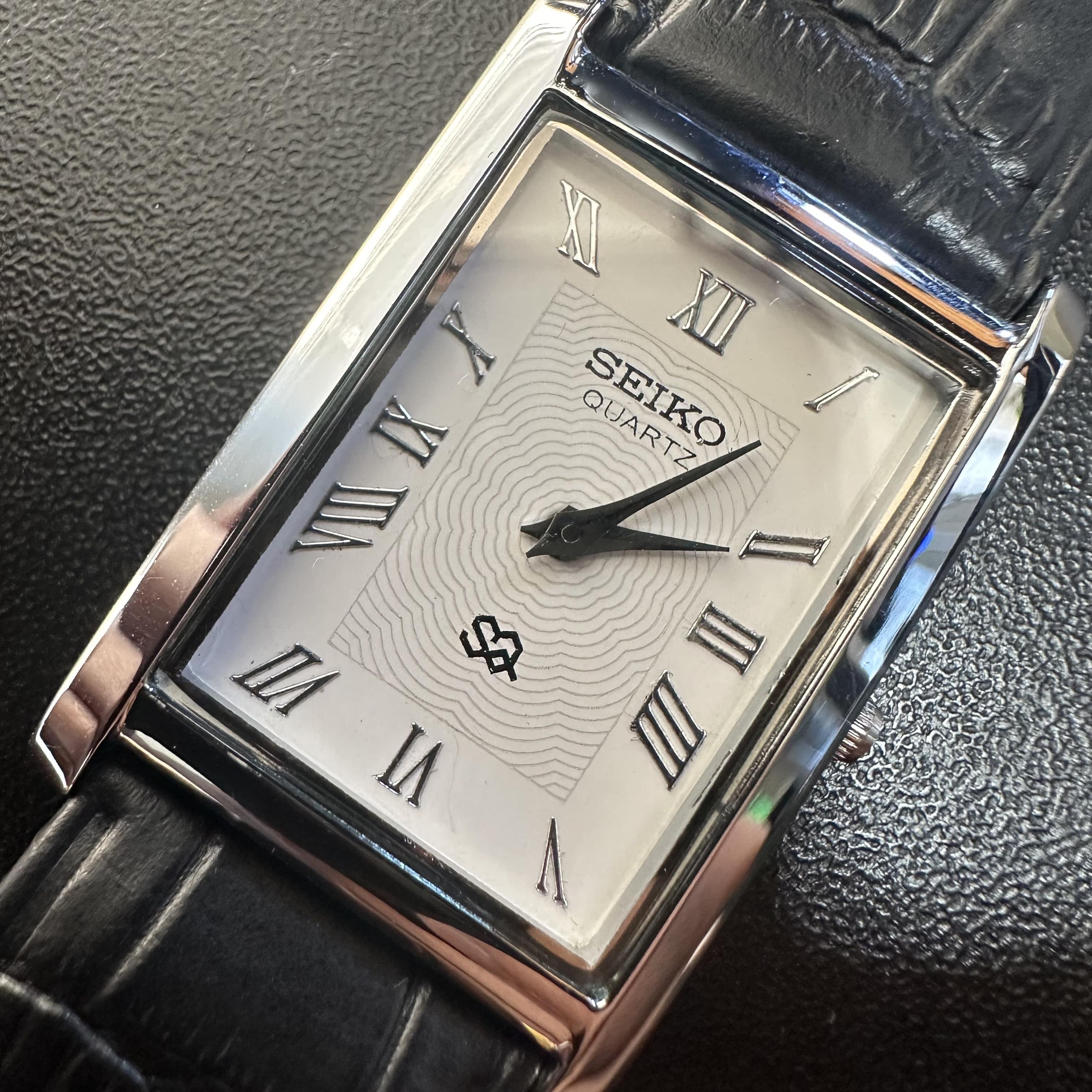 WTS] Seiko Quartz Tank in Brushed Dial from January 1980