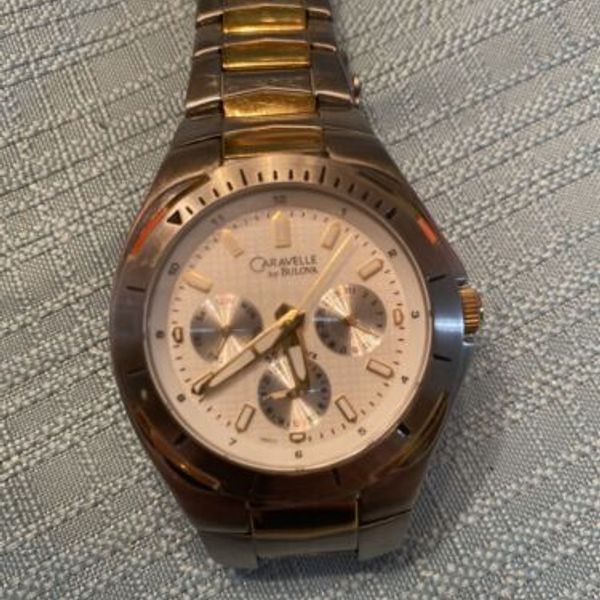 Caravelle By Bulova Mens Chronograph Watch. Dated 2005 (A5). WatchCharts