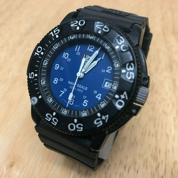 Vintage Luminox Navy Seals Men 200m 3H MBM Traser Quartz Watch Hours ...