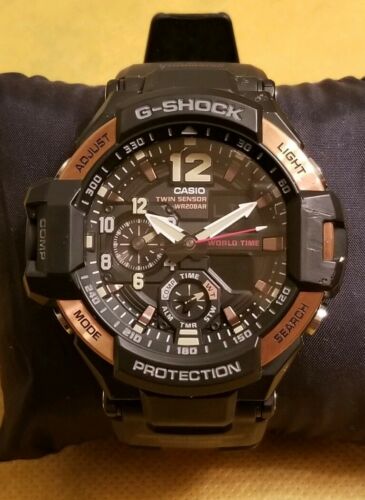 Overlevelse Senator Elendighed Casio G-Shock GRAVITYMASTER watch Twin Sensor WR 20 Bar GA-1100RG Mens  Watches | WatchCharts