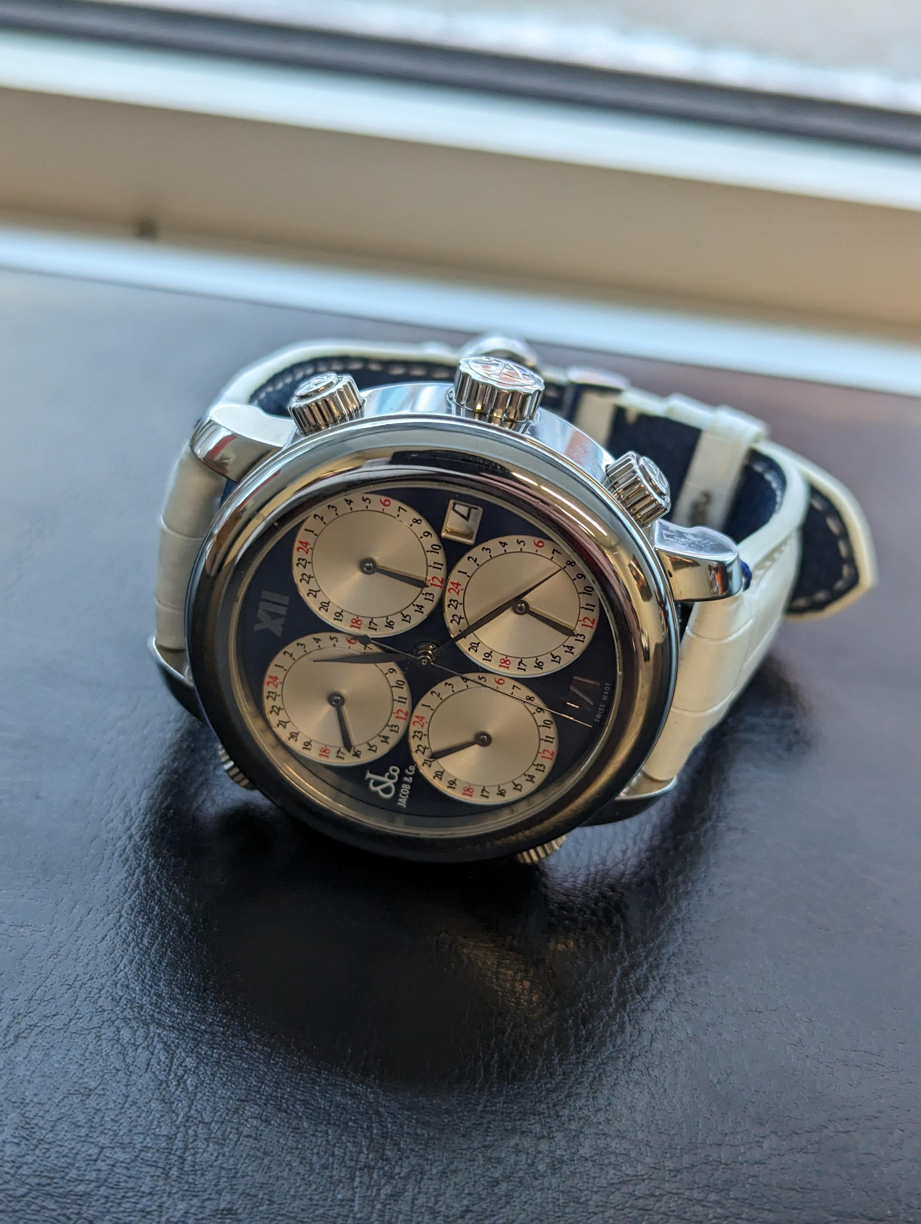 WTS WTT RARE Jacob Co H24 5 Time Zones 53 1800 WatchCharts