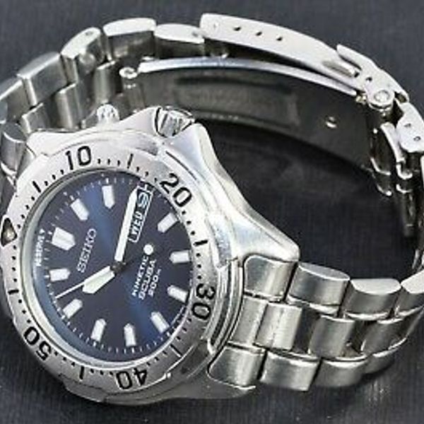 Seiko 5M63-0B30 SBCZ007 Blue dial Scuba 200m Diver Kinetic