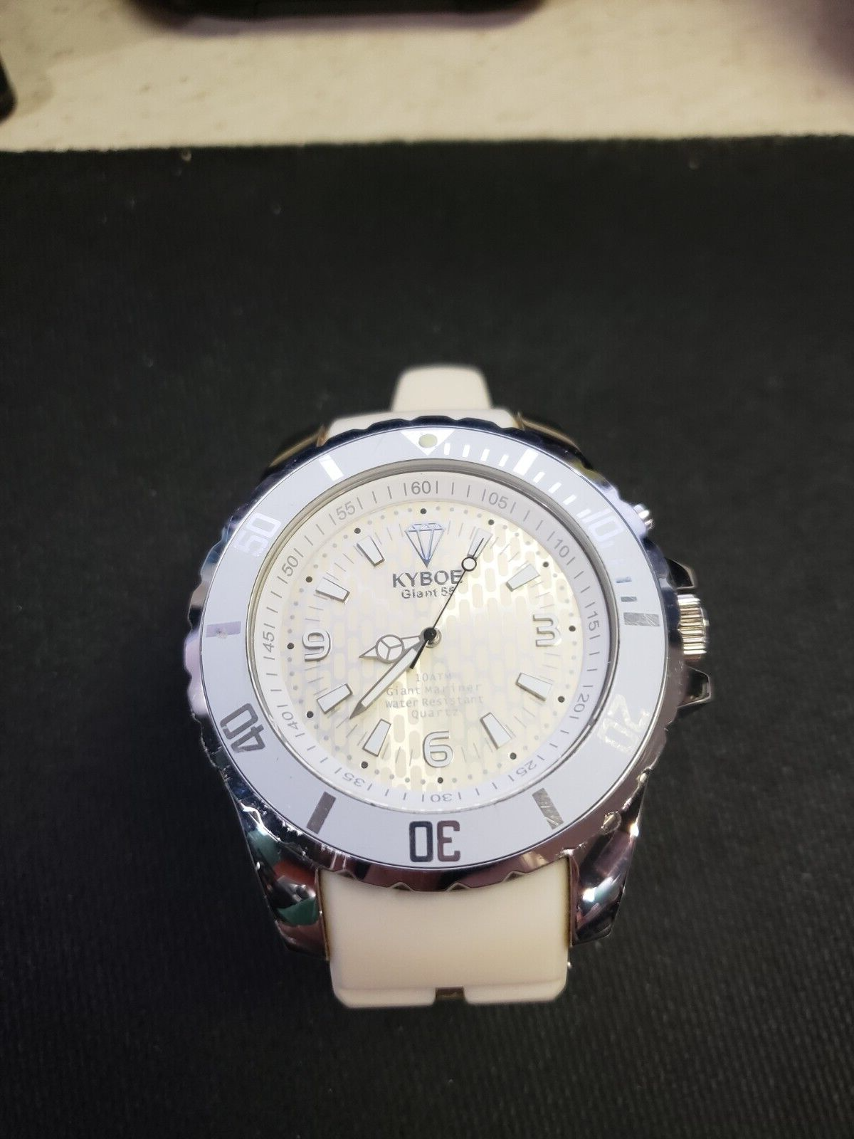 Kyboe Silicone Original Giant 40 Stainless Steel Watch Wristwatch Off White/gray KYBOE Giant 55 - The Hague - KYBOE Symons & Panchenko main image 2