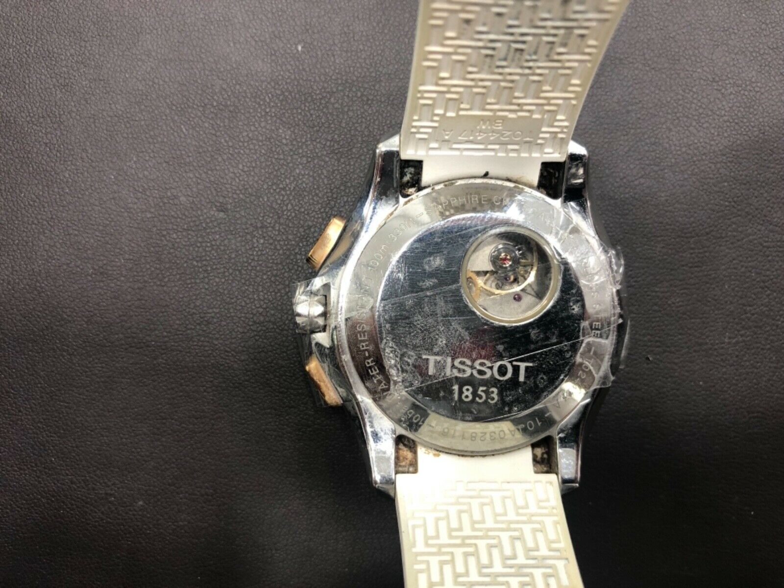 Tissot 1853 自動巻 腕時計 T024427A ジャンク TISSOT 1853 AUTOMATIC WATCH T024427A CHRONOGRAPH BLK DIAL