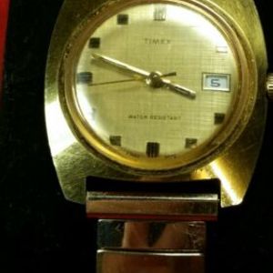 Mens Vintage Timex Case France Wind Up Watch With 10k . Stretch Band.  | WatchCharts