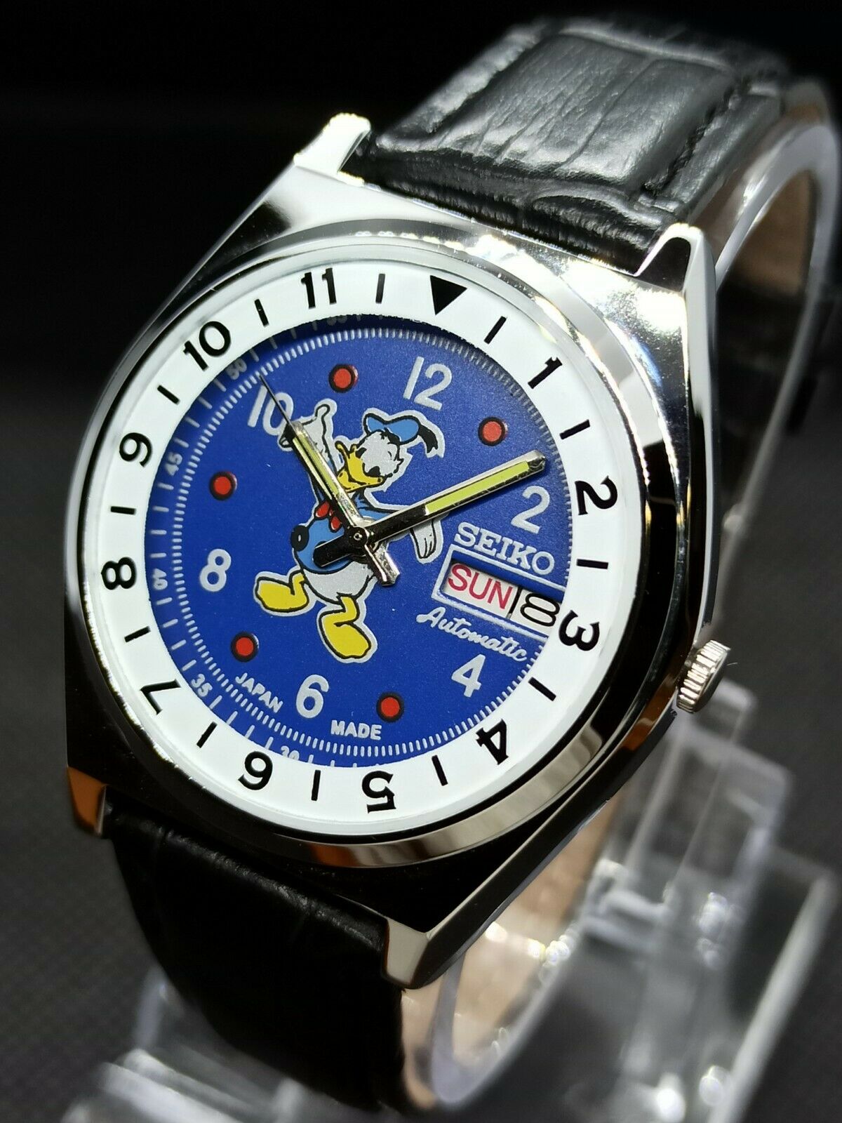 Vintage Seiko 5 Donald Duck Automatic Movement no 6309A Japan Made