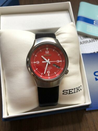 Seiko Automatic Watch 7S26 0110 Red Face Never Worn WatchCharts