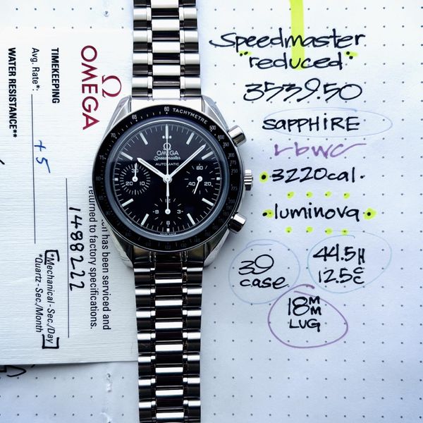 OMEGA Speedmaster 3539.50 Automatic 不動 WTS] RARE Omega Speedmaster Automatic Marui Mod. 38.5mm