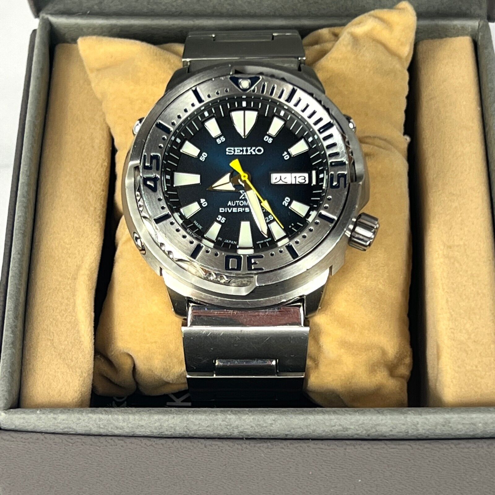 SEIKO PROSPEX SBDY055 Blue Mechanical Baby Tuna Divers Men