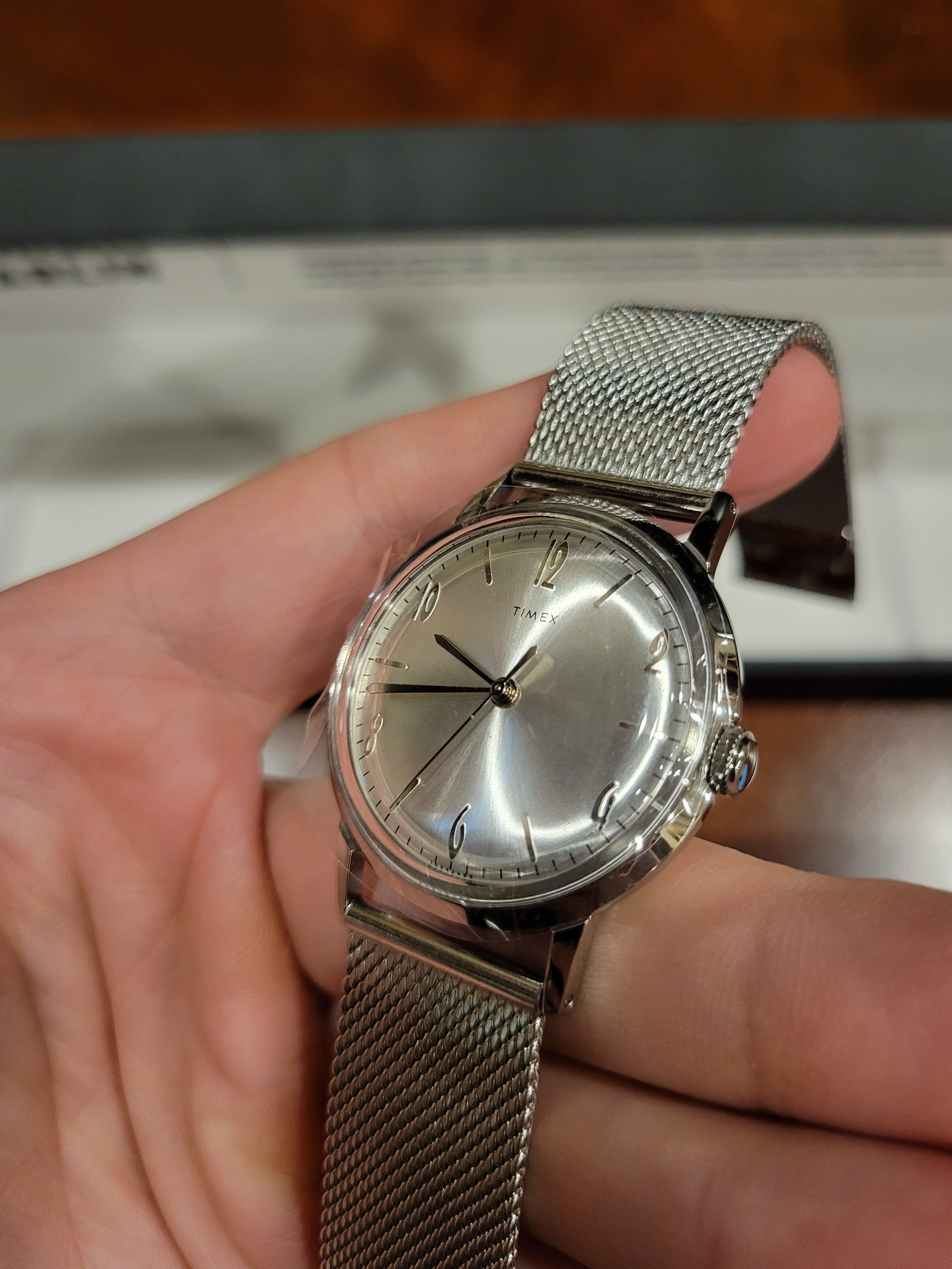 Timex marlin mesh sale