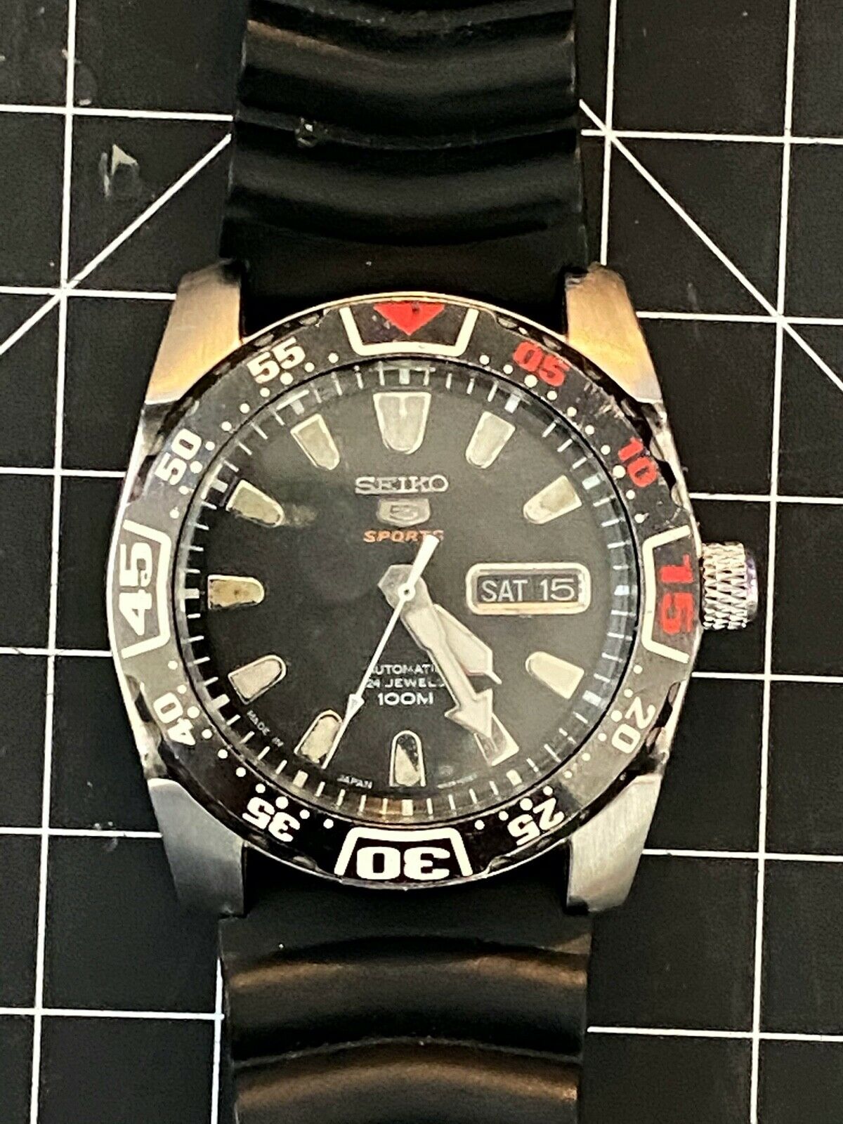 Seiko 5 Sport 24 Jewels 4R36a Automatic 100M WatchCharts Marketplace