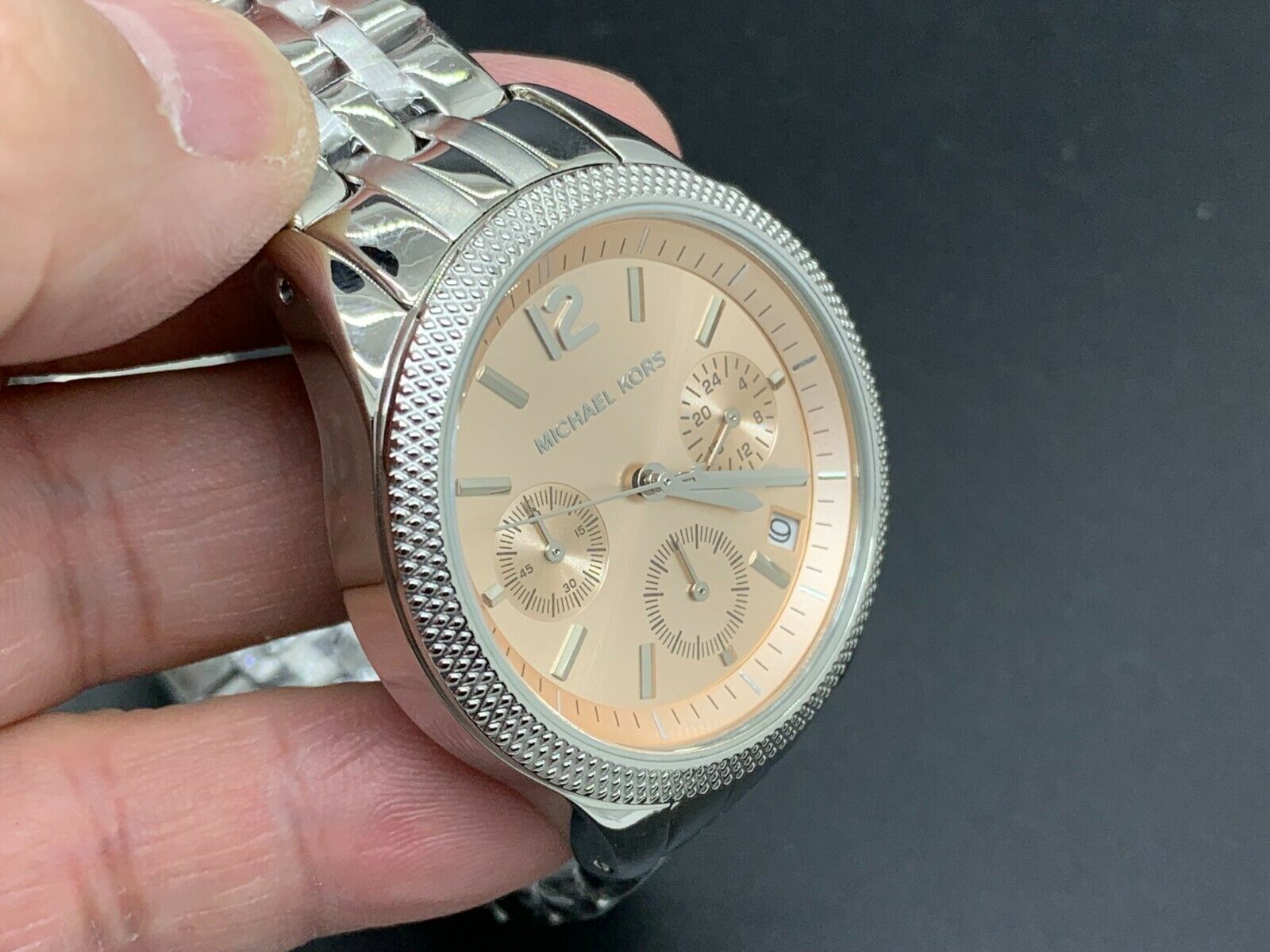 MICHAEL KORS MK-6130 CHRONOGRAPH 24 HOURS DUAL TIME DATE  display picture 2