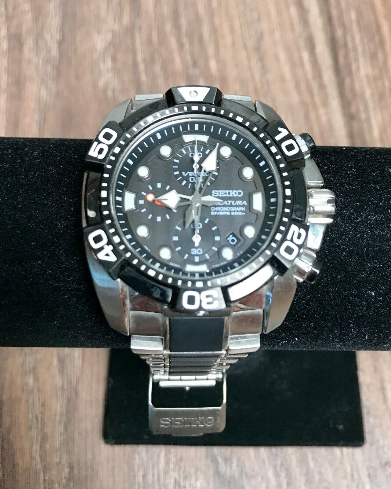 SEIKO VELATURA MENS CHRONOGRAPH SCUBA DIVER S 200M 7T92 0JT0