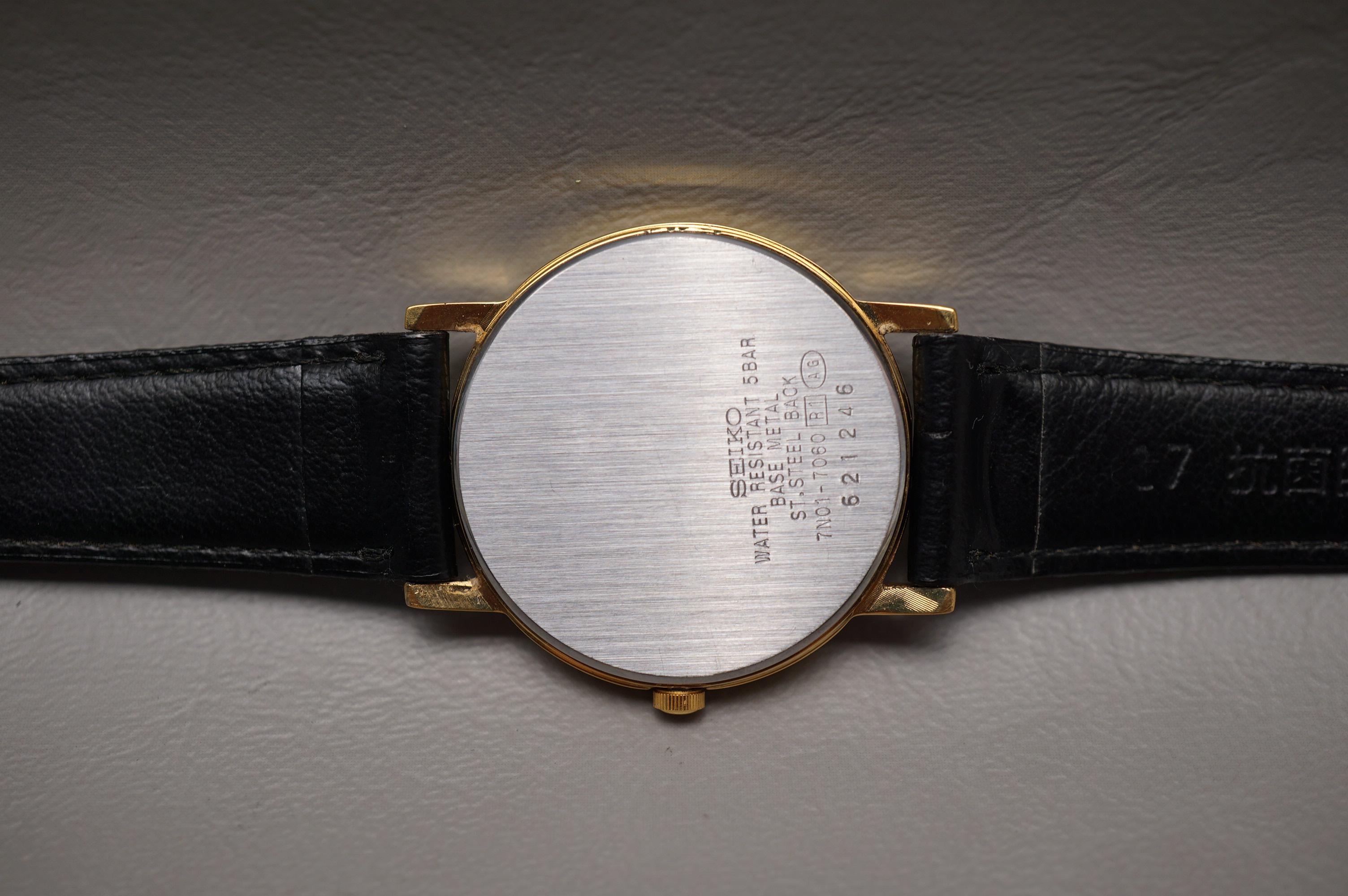WTS] Vintage 1996 Seiko Spirit 7N01-7060 Gold Tone Quartz Jdm 