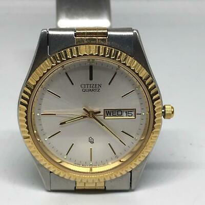 Vintage Citizen Quartz CQ 6100-R00405 RW Presidential Style Watch 