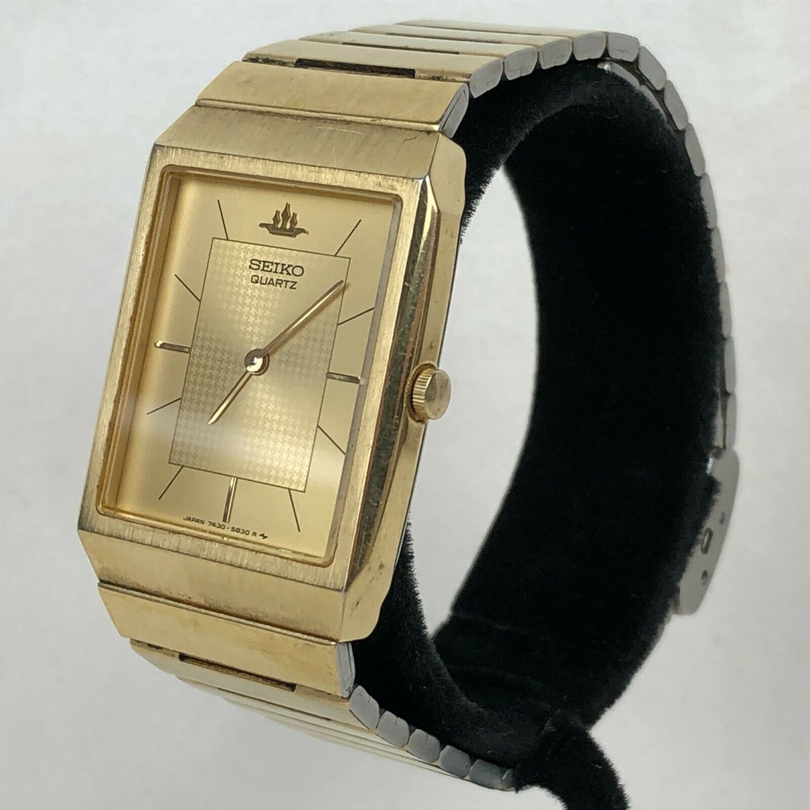 Seiko gold square mens watch online