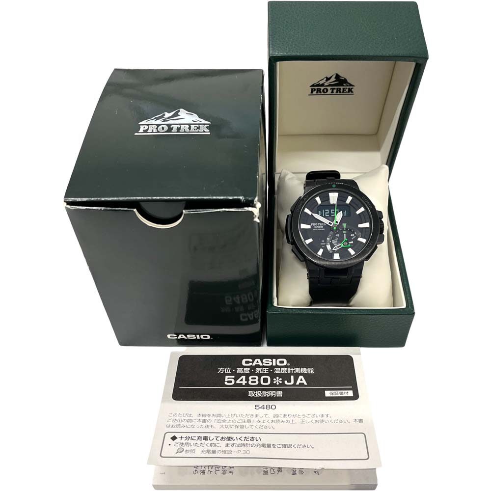 South Store] [Includes accessories] Casio PRW-7000-1AJF Pro Trek Multifield  Line Watch Radio Solar Black Dial Rubber Belt Multifunctional Multiband 6  Tough Solar Luxury Made in Japan Fashionable Business Casual Everyday Use  Outdoor