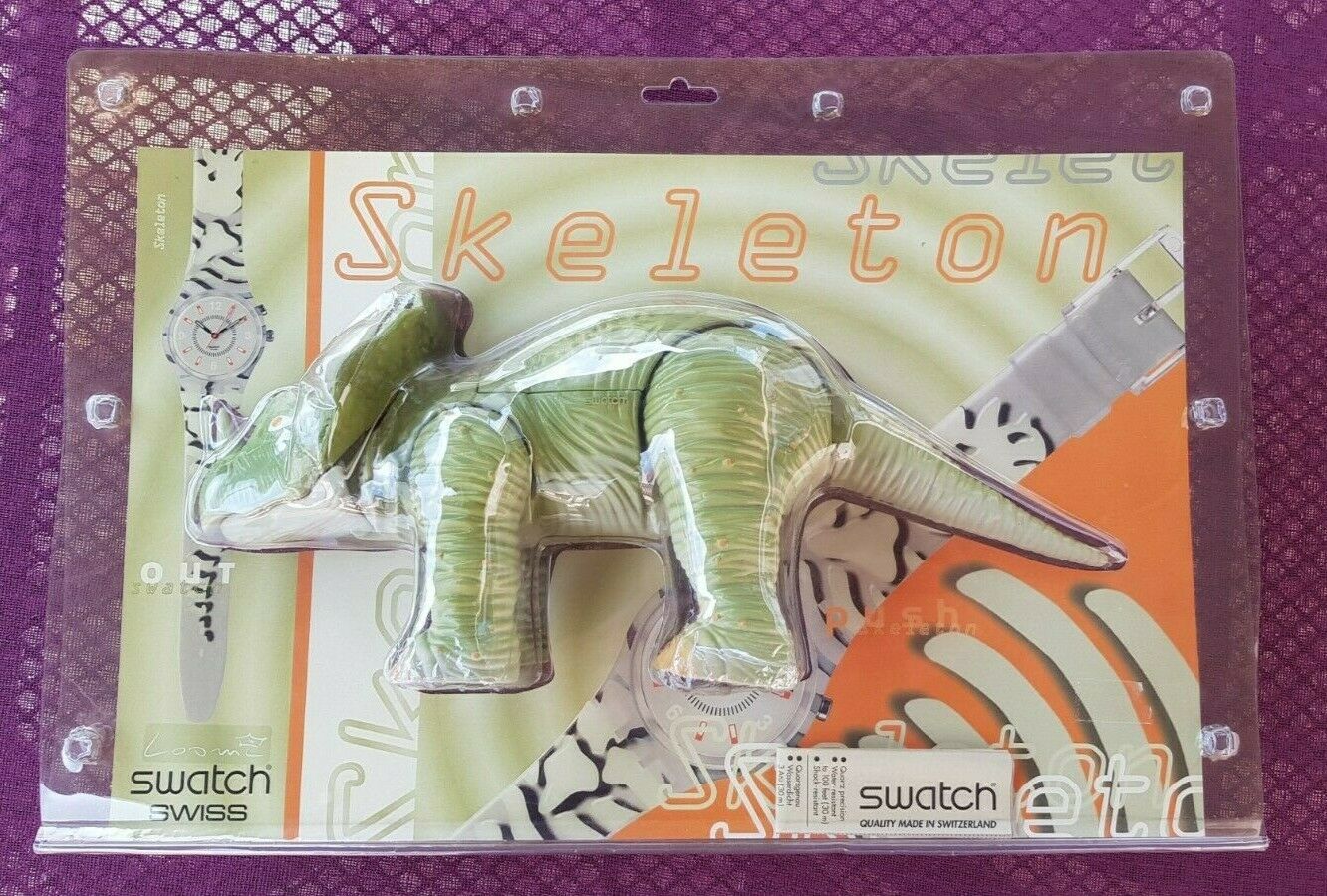 Swatch Gent Loomi SPECIAL GK 911 SKELETON DINO DINOSAUR
