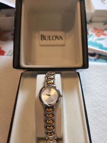 Bulova heart clearance watch two tone