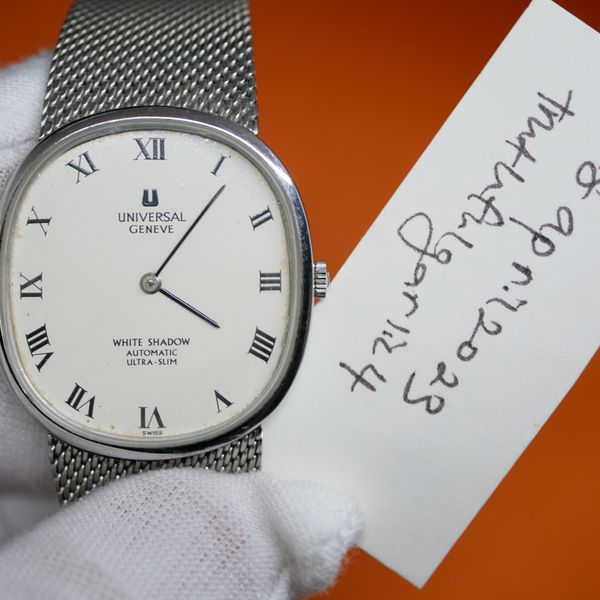 [WTS] Universal Geneve White Shadow Automatic UltraSlim Ellipse MicroRotor for 399. Gerald