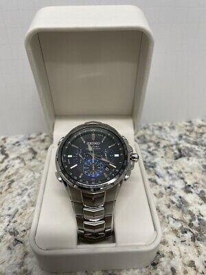 Seiko Coutura 8B92 0AL0 Chronograph Radio sync solar Date Solar