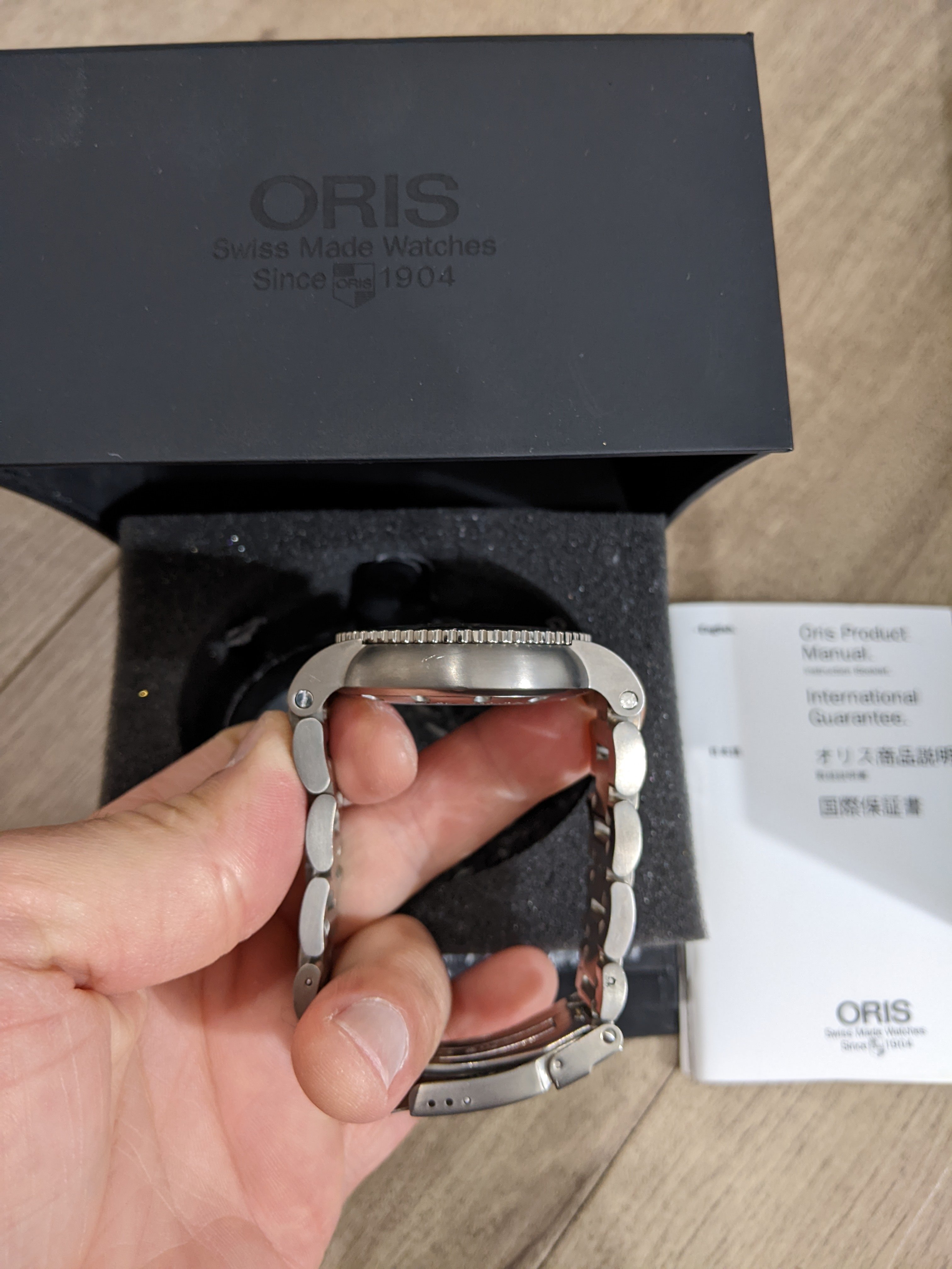 650 USD Oris TT1 lume dial fresh Oris service and refurb