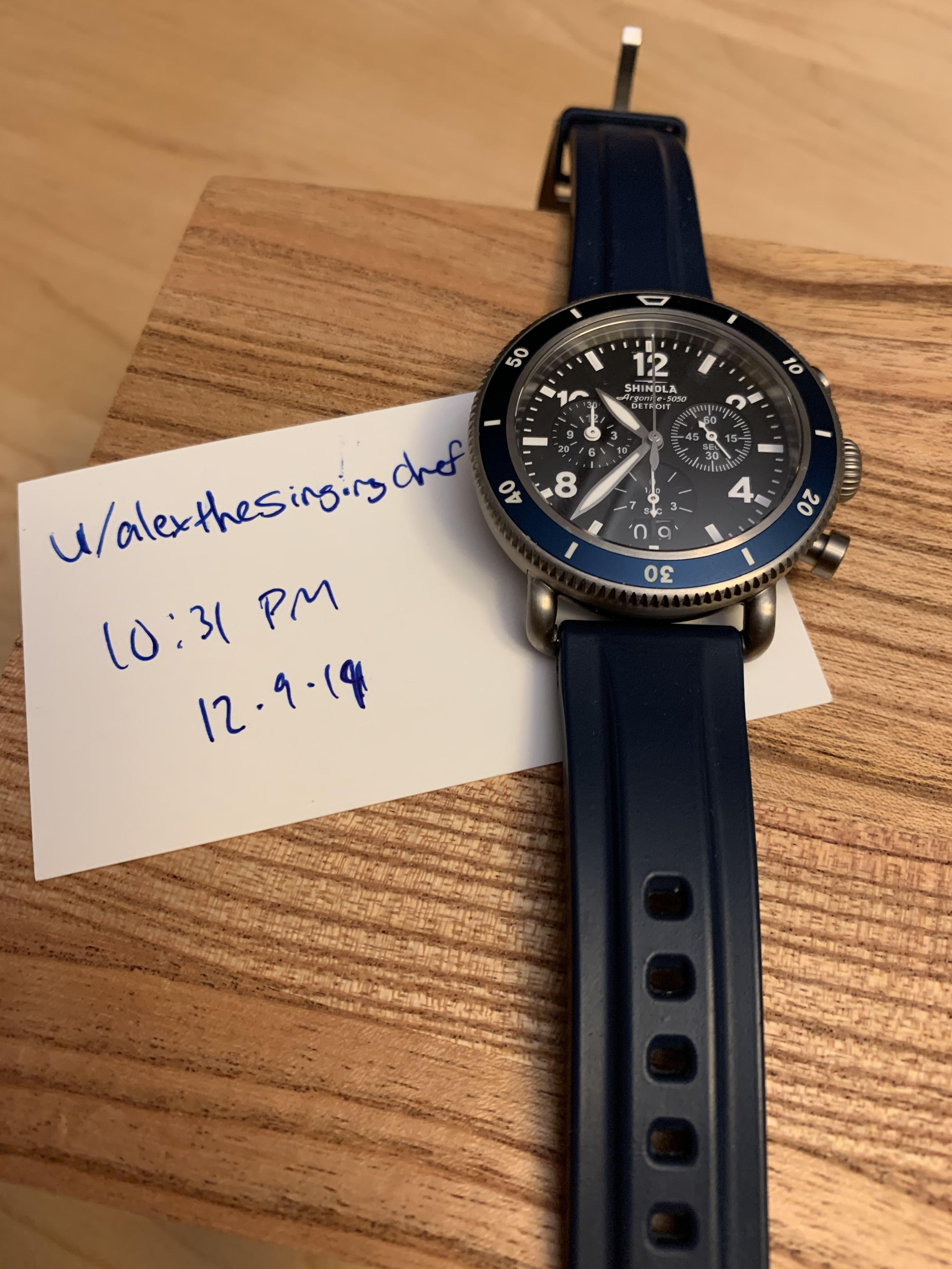 WTS Shinola Runwell Sport Chrono 2015 DETROIT GRAND