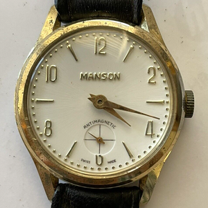 Vintage Manson Wristwatch Working Swiss Anti magnetic Diamond Tooled WatchCharts Marketplace