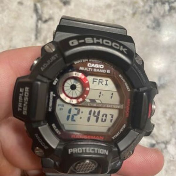 Vintage Casio G Shock Rangeman Triple Sensor 3410 Gw 9400 Black