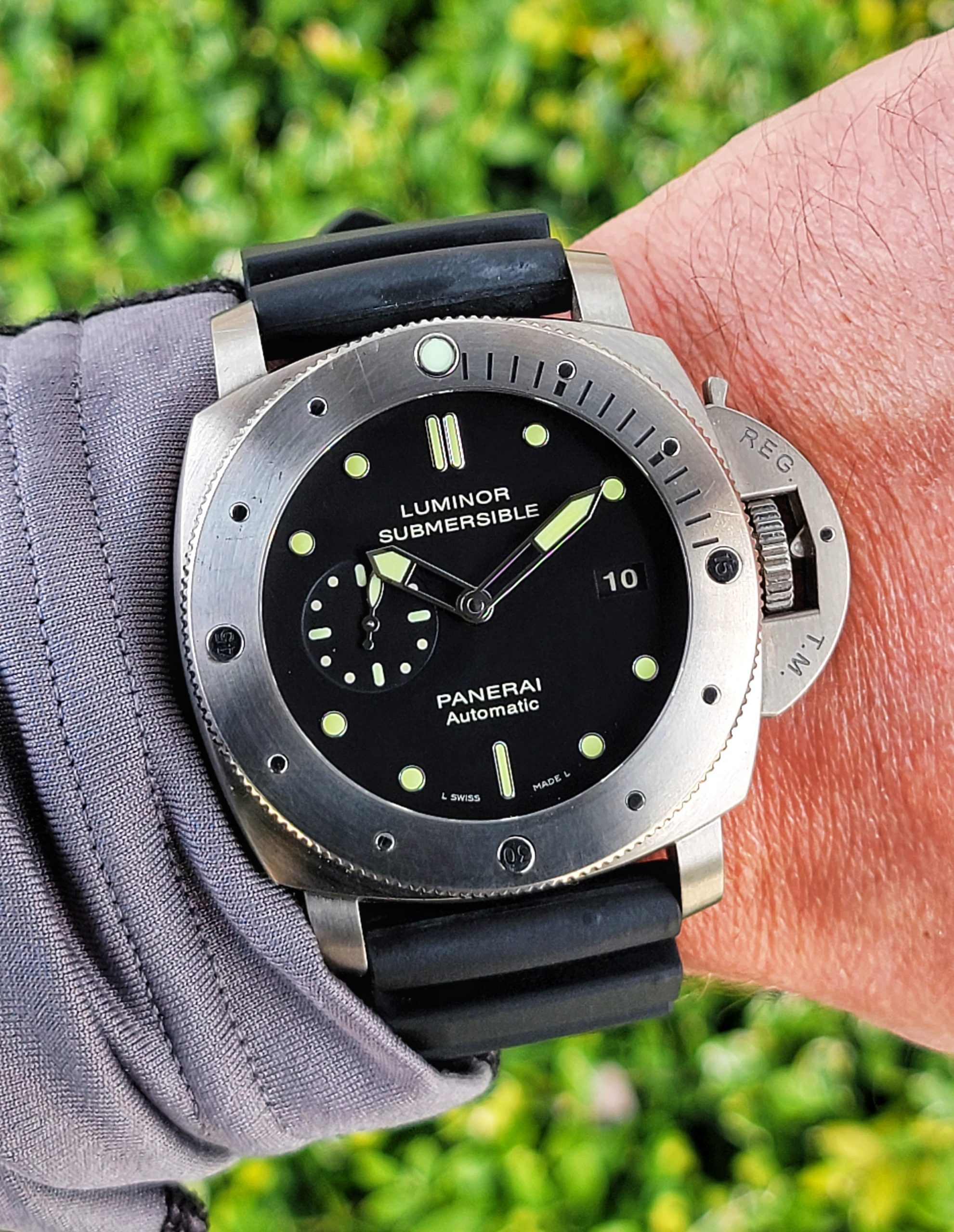 FS Panerai Luminor Submersible 1950 47mm Titanium Complete PAM305