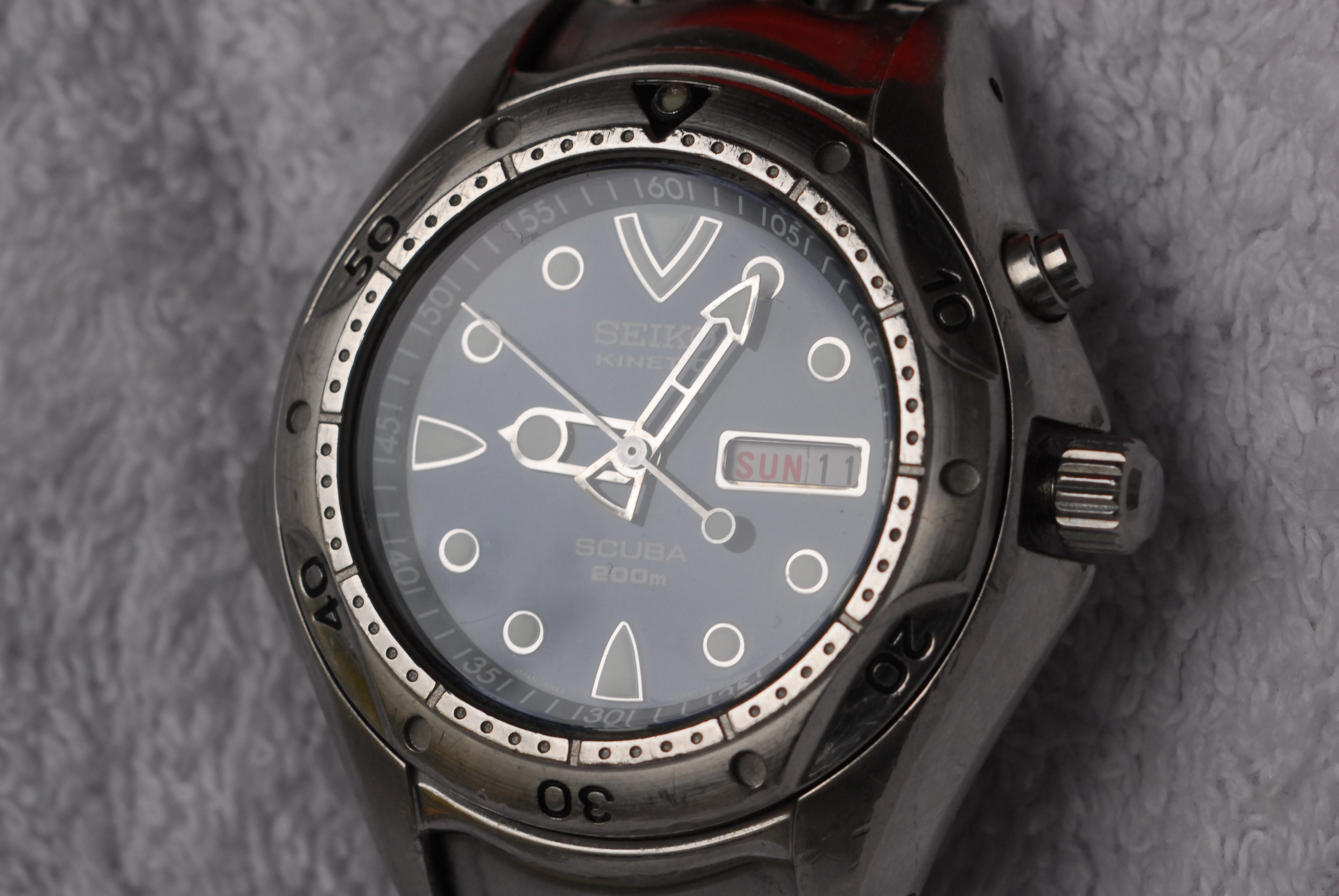 Seiko Kinetic Pipin Scuba Divers watch 5M43 0D70, SBBW069, Refurbished, J73  [$250 USD] | WatchCharts Marketplace