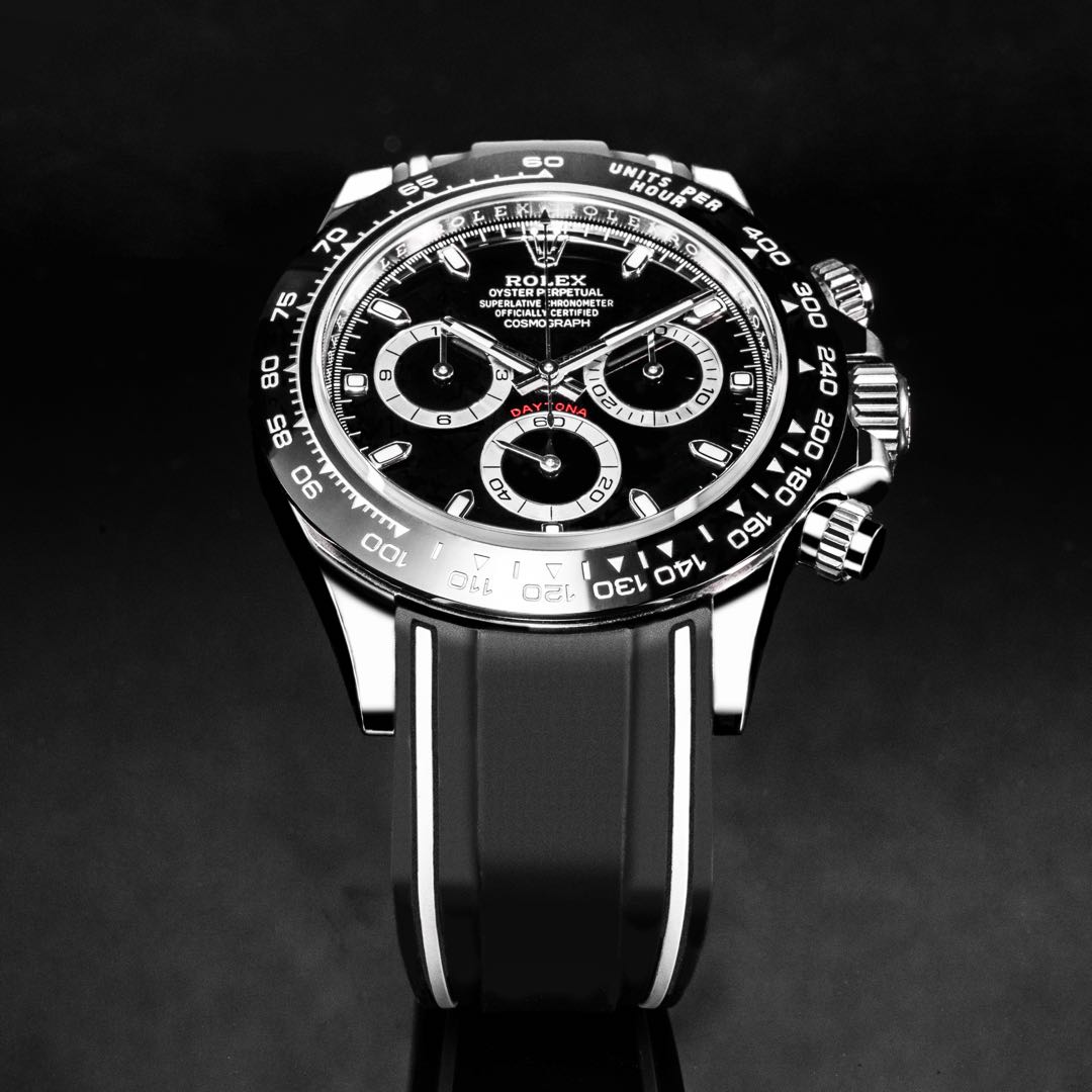 Rolex daytona outlet ceramic rubber strap