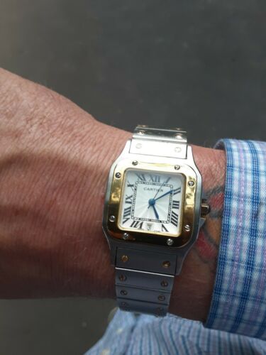 santos de cartier quartz swiss made