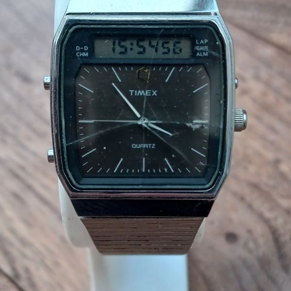 Timex Reno Retro Retro Timex Q Timex 1982 Ana-Digi Reissue - Working as shown in video ...