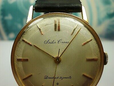 RARE SEIKO CRONOS DIASHOCK 21J MANUAL WINDING MEN'S WATCH