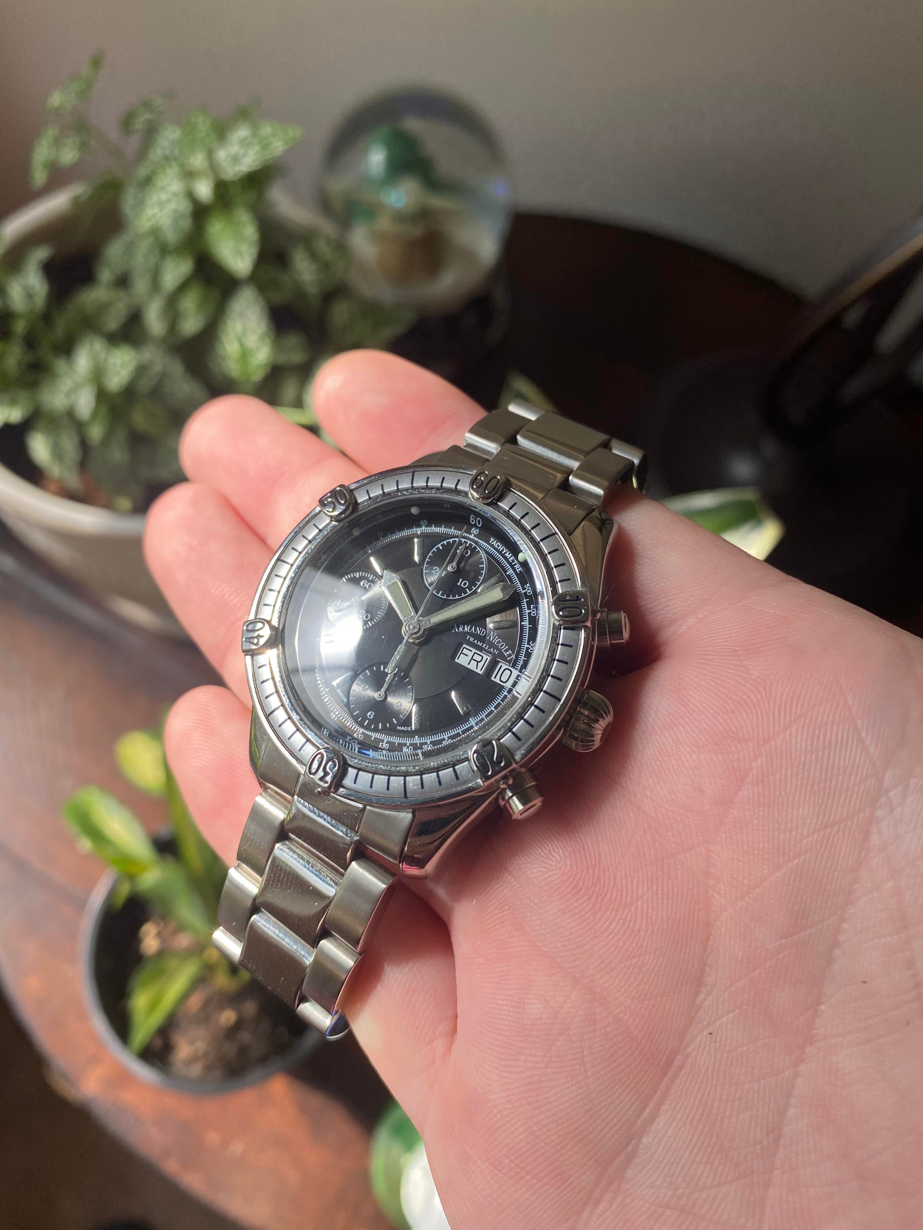 WTS Armand Nicolet Automatic Valjoux 7750 Chronograph 400