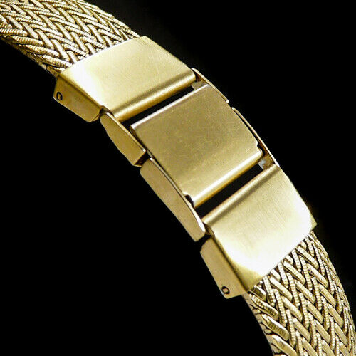 JUNGHANS STARLINE 18K 750 GOLD PLATED LUXUS UHR MILANAISEBAND