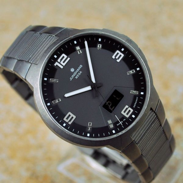 Junghans Mega Voyager Jumbo 42 mm Titanium Radio Controlled German Men