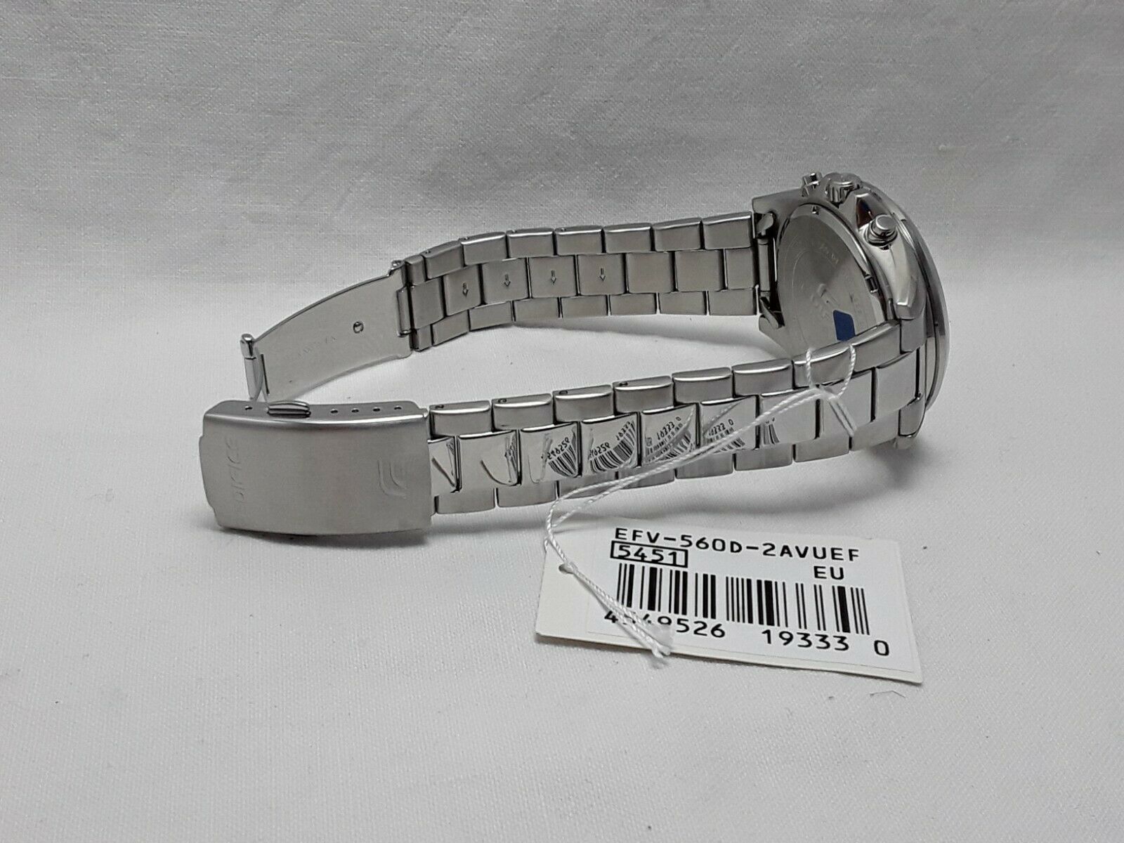 Schön Casio Edifice Chronograph Band Steel Men\'s Marketplace | WatchCharts Blue Silver Dail EFV-560D-2AVUEF