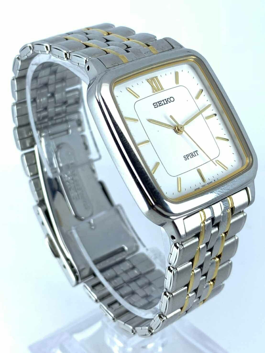 Vintage SEIKO SPIRIT 7N01-5210 Quartz Wrist Watch Japan