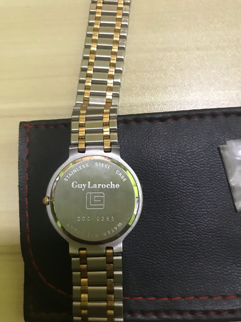 美品 Guy Laroche ギラロッシュ イタリア製 ブルートパーズ ダイヤ ...