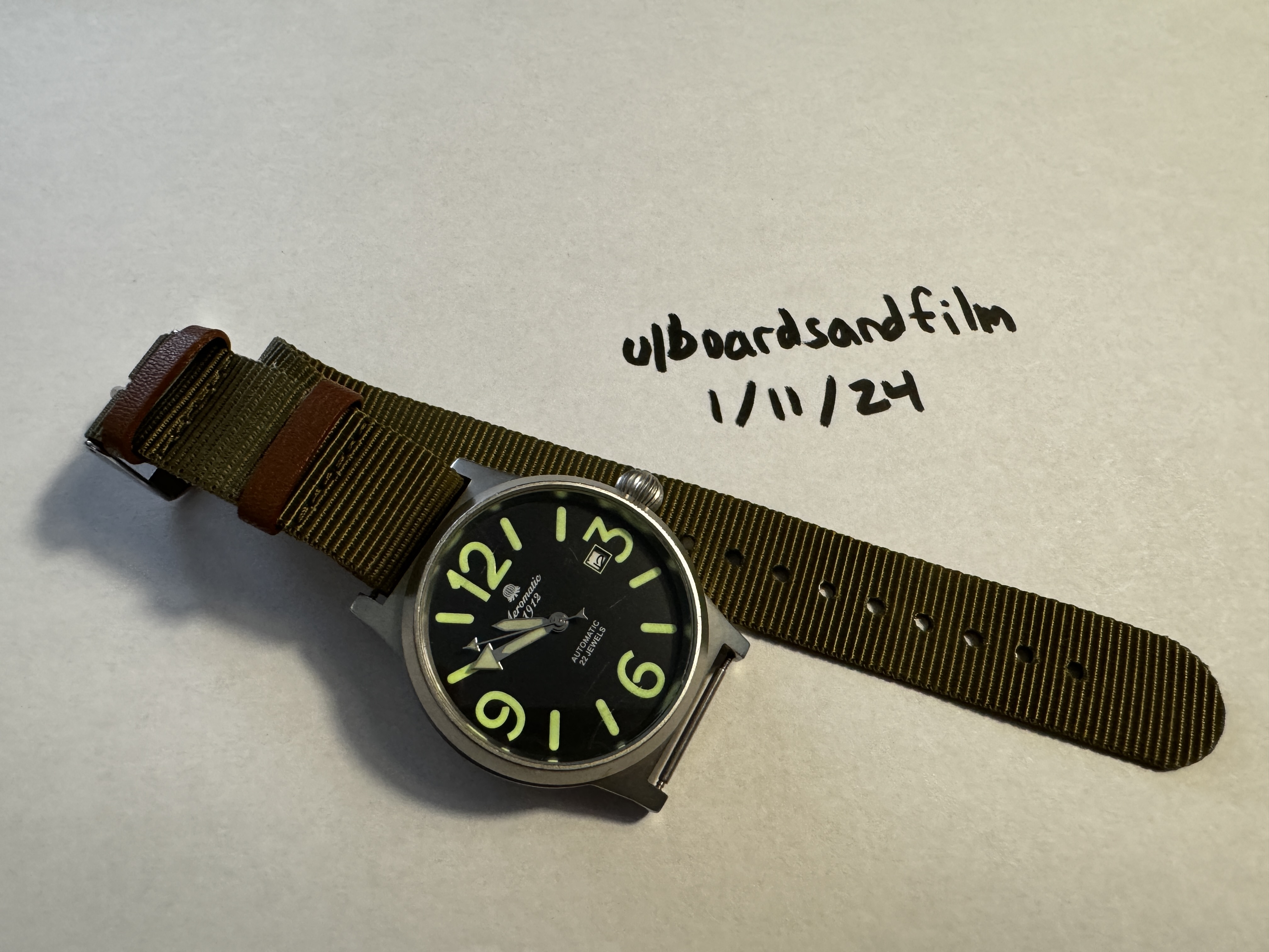 FS: Aeromatic 1912 A1353 Automatic Pilot Watch with Extras | WatchUSeek  Watch Forums