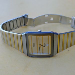 MEN'S RADO VINTAGE DIASTAR TWO-TONE GOLD QUARTZ WATCH 152.0202.3