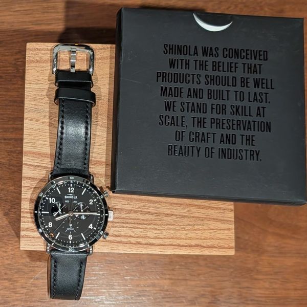 [WTS] Shinola Runwell Chronograph in Black | WatchCharts Marketplace