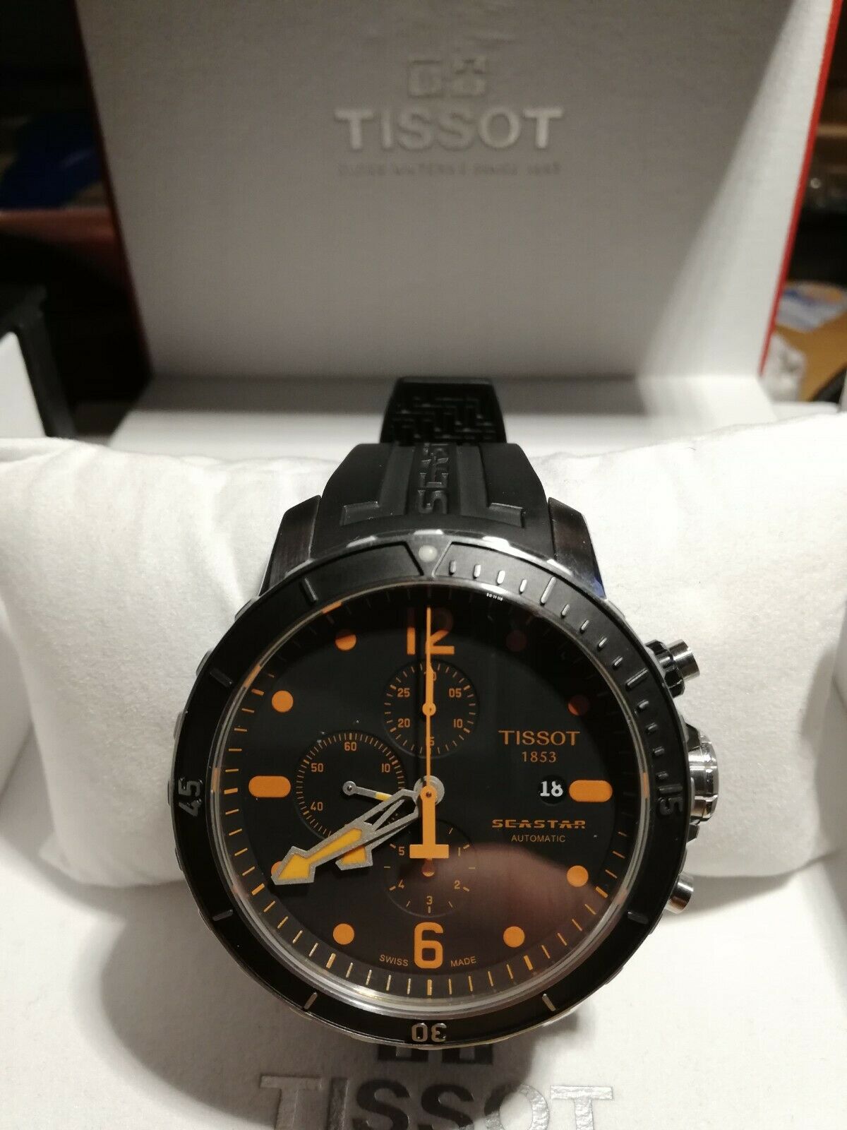 tissot seastar 1000 automatic orange