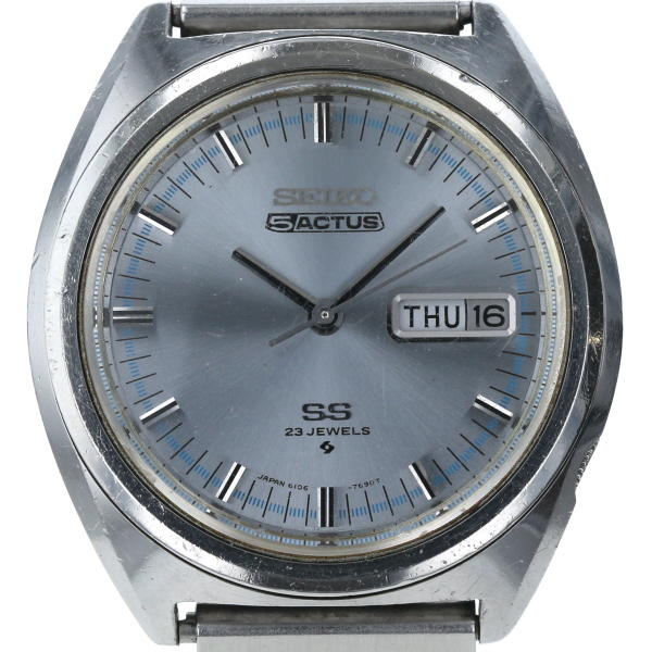 Seiko SEIKO 5ACTUS Actus SS 6106-7520 Self-winding light blue blue