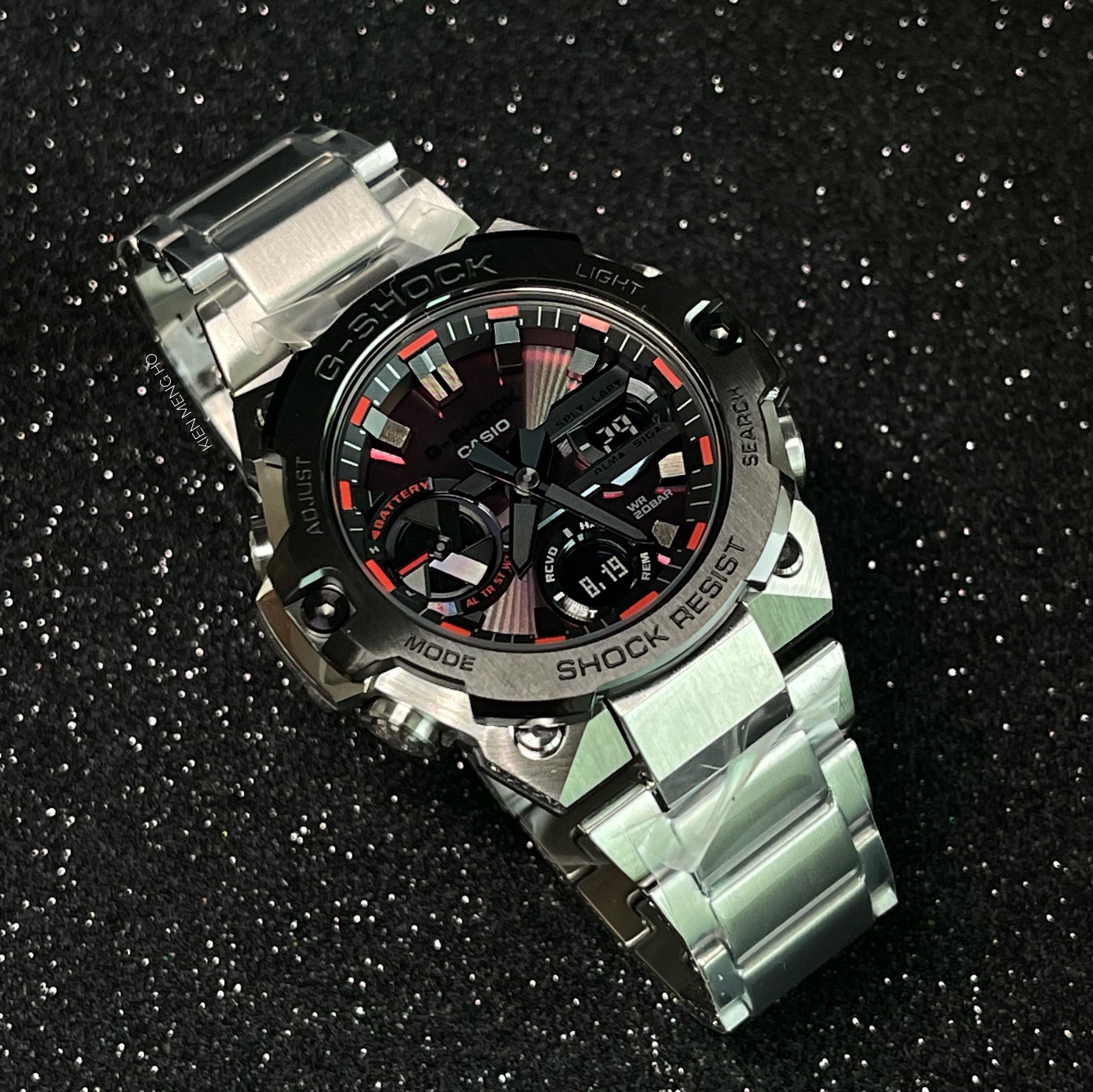 G-SHOCK G-STEEL GST-B400AD-1A4 WITH BLUETOOTH AND TOUGH SOLAR IN STAINLESS  STEEL BAND , GSTB400AD1A4 , gst-b400ad-1a4 , gshock , gsteel , casio ,  CASIO | WatchCharts Marketplace