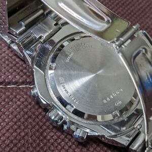 Seiko Chronograph 7T32-6K40 Quartz Blue Dial Date Alarm Arabia